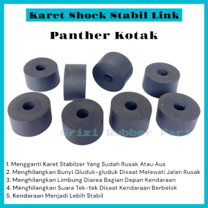Karet Shock Stabil Link Stabilizer Depan Panther Kotak 1set 8pcs Kanan Kiri Bahan Ban