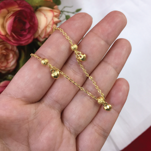 สร้อยคอทองระย้า ตะขอตัวเอ็น ความยาว 16-17.5 นิ้ว สร้อยทอง สร้อยแฟชั่น ทองไมครอน ทองหุ้ม ทองชุบ ทองปลอม พร้อมส่ง