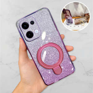 Soft Case Magsafe Oppo Reno 13 5G 13 Pro 5G Luxury Gliter Premium TPU Ring Magnetic