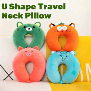 U-Shaped Cervical Character Design Neck Pillow Soft Pillow Travel Nap Pillow for Adult Office Cushion
