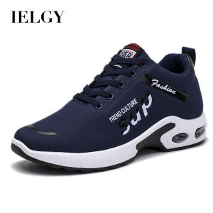 IELGY mens comfortable running breathable air cushion lace-up sneakers