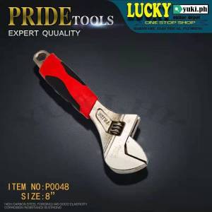 PRIDE  P0048  8" Two-color handle manual hardware adjustable wrench