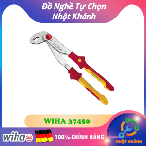 Kìm Mỏ Quạ/ Kìm Kẹp Ống 250mm Cách Điện 1000 Volt WIHA 37450 [Chính hãng Đức/ Germany]