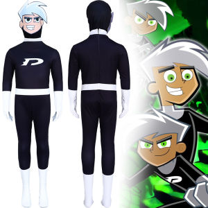 Animated Phantom Danny cosplay costume Danny Phantom Halloween childrens stage costume holiday gift