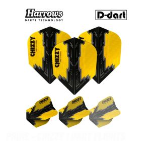 HARROWS DART FLIGHTS - STANDARD PRIME - CHIZZY 1 100 MICRON DART FLIGHTS (SAYAP ARROW)