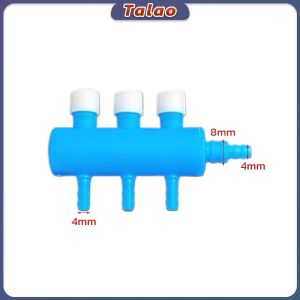 Talao Aquarium Air Pump Hose Splitter Fish Tank Oxygen Regulating Valve Flow Splitter 3/4 Way