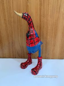 DEKORASI AESHETIC HIASAN PATUNG BEBEK SUPER HERO/DEKORASI UNIK