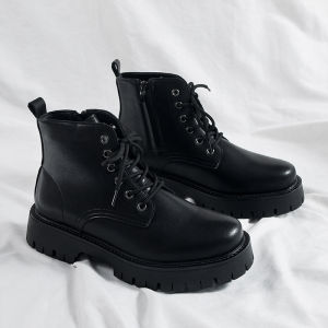 Chef Mens Shoes Spring Non-Slip Waterproof Kitchen High-Top Leather Boots Black Casual Leather Shoes Spring Sports Martin Fashion Shoes
