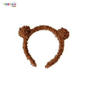 FR-C932 Bando Karakter Telinga Beruang Wanita Aksesoris Rambut Kekinian / Bando Beruang Wanita