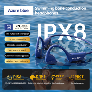 POLVCDG X7/X10 IPX8 Waterproof LED Swimming Bone Conduction Earphones True Wireless  Bluetooth Swimming Earphones high quality bass Wireless Earbuds Sports Headphones