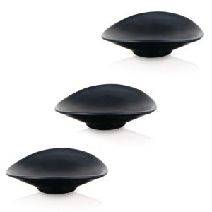 [HITAM] Piring Sambal Lekuk Model Batu Kecil Mini Golden Dragon P9604A