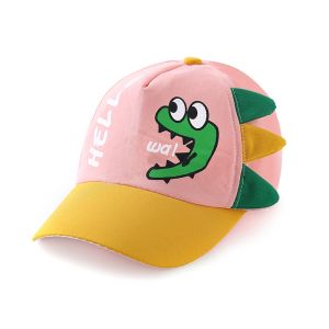 Cartoon Dinosaur Baby Baseball Cap for Boy Girl Cartoon Dinosaur Children Adjustable Sun Visor Hat Spring Summer Infant Toddler Snapback Hat 1-4Y