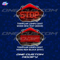 Stoplamp Running Text Animasi Vixion NVL Lampu LED Stop Rem Belakang Variasi Motor. 