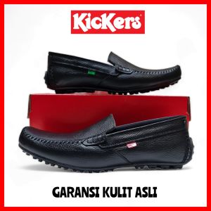 SEPATU KERJA PRIA KICKERS KULIT ASLl / SEPATU PANTOFEL SLIP ON COWOK / SEPATU FORMAL KANTOR PANTOPEL LAKI / SEPATU MOCHASIN WEDDING