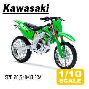 LEO 1:10 Kawasaki KX450 Motorcycle Diecast Model Car Alloy Cars Toys Collection Gift For Kids Boy Girl