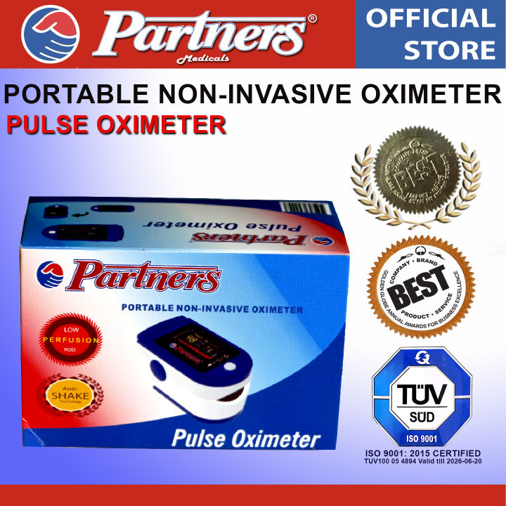 Partners PORTABLE NON-INVASIVE OXIMETER PULSE OXIMETER | Lazada PH