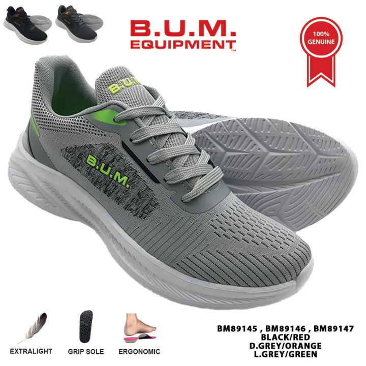 BUM Equipment Men s Sport Shoes BM89145 BM89146 BM89147 Black x Red D. Grey x Orange L.Grey x Green Lazada