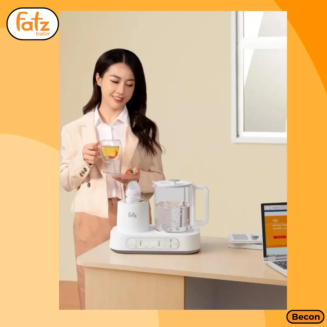 Máy đa năng điện tử Fatz Baby Multimax 9 FB9510HB, lắc sữa/đun & hâm nước pha sữa, dung tích 1200ml:5826