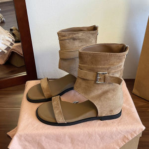 [Free Shipping] Bohemian 2026 New Summer Toe-Post Sandals With Hidden Heel Roman-Style Sandals For Women Short Ankle Boots With Hidden Heel WomenS Shoes