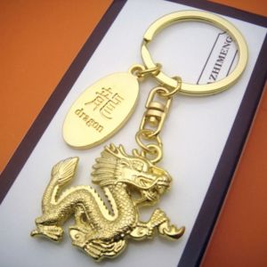 CRNGW Creative Dragon Year Keychain Chinese Dragon Fashion Dragon Pendant New Year Gift Retro Dragon Keyring Wallet Pendant