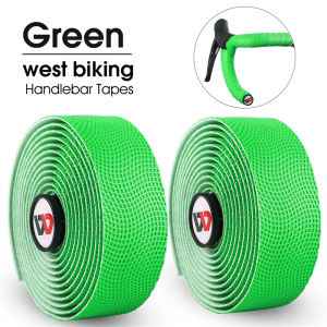 WEST BIKING Bike Handlebar Tape Road Bicycle Anti-slip EVA Shock Absorption HandleBar Tape With 2 Bar Plugs Bike Accessories For Badminton Racket And Fishing Rod
