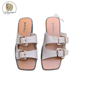 Sendal Wanita Teplek Simple Elegan Motif Gesper Aktif Fashion Selop Jelly Trendi
