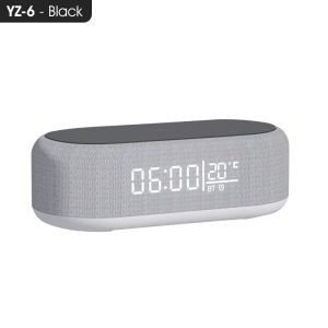 【SG】HXR 4 In 1 Wireless Charging Alarm Clock With Night Light Home LED Digital Clock USB Charging Office Desktop Smart Clock