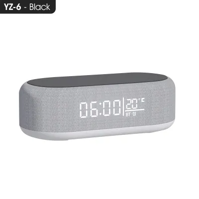 【SG】HXR 4 In 1 Wireless Charging Alarm Clock With Night Light Home LED Digital Clock USB Charging Office Desktop Smart Clock