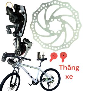 Bộ Cụm phanh thắng đĩa cơ xe đạp