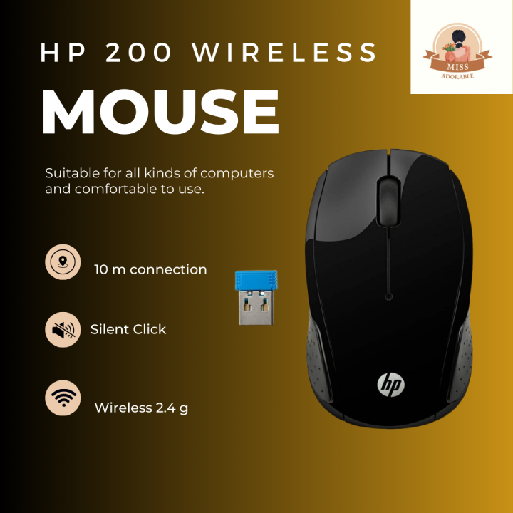 HP Wireless Optical Mouse 200, 1000 DPI Optical Sensitivity, 2.4 GHz Wireless Connection, Up To 10m Wireless Range, 6 Number Of Buttons, Empress Red | 2HU82AA#ABB Buy, Best Price In , Al - View #8