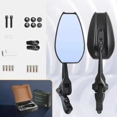 CANGMOTION Napoleon Aluminum Alloy Side Mirror Non-Graded Adjustable Clean Lens Universal HD Motorcycle Side Mirror Motorcycle Accessories