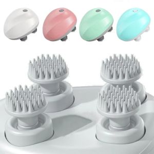 PICKIT แบบพกพา นวดสัตว์เลี้ยงไฟฟ้า ชาร์จผ่าน USB ได้ หลายฟังก์ชัน นวดศีรษะแบบสั่น หวีไฟฟ้า ป้องกันน้ำ หวีนวดแมว นวดไหล่และคอ