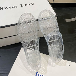 Free Shipping Trendy Crystal WomenS Sandals New Summer Styles Versatile Non-Slip Thick-Soled Wedge-Heeled Open-Toe Breathable And Suitable For Outdoor Wear