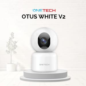 OneTechPh OTUS White 2.0 2MP HD Indoor WiFi Security Camera – Night Vision Motion Detection Two-Way Audio Phone Control