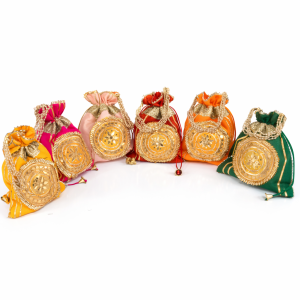 Handcrafted Potli Gift Bag | Elegant Choice for Weddings & Festivals | Ideal for Festive Gifting (Size - 10x8 Inch | Pack of 1 Pc)