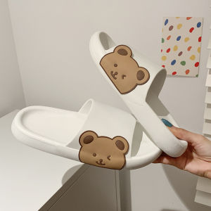 Dép cross gấu cao su dễ thương ⚡ GIÁ SỐC ⚡ Dép bánh mì nữ hở mũi cute đế cao phong cách Ulzzang mẫu hotrend 2022