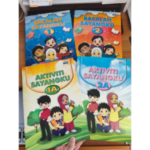 [4 IN 1] Buku BACALAH SAYANGKU 1 & 2 | AKTIVITI SAYANGKU 1A & 2A