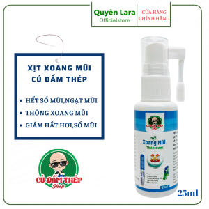 Xịt Xoang Mũi Thảo Dược Cú Đấm Thép 25ML
