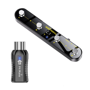 Wireless MIDI Foot Controller Presets Software Compatibility Stable Transmission Footswitch Plastic Texture