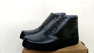Sepatu kulit pdh Pria MANDIENS S03K Bahan Kulit Sapi  Outsole Datar