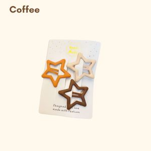 Retail Ministry Starlight Bliss Clips Star Shape Clip 3Pcs Star Hairpin Girls Side Clip Bangs bb Clip Hairpin Children Color Forehead Hair Clip Set