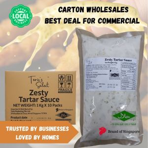 [SG WHOLESALE] Terics Select HALAL Zesty Tartar Sauce Tar Tar 1kg |  Dipping Condiments 顶立贸易批发 清真 塔塔酱