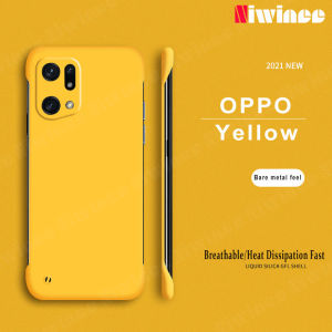 NIWINEE Ốp Lưng Cho OPPO Find X5 Pro 5G Ốp Lưng Cứng Siêu Mỏng Màu Không Vành Ốp Điện Thoại