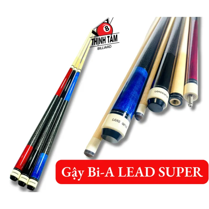 Gậy Bida LEADSUPER 2 Khúc Gỗ Maple, Cơ Bi-A Lỗ - 3 Băng - Phá CLB