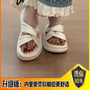 Free Shipping WomenS Summer Outdoor Sandals New Style Thick-Soled Platform Design Perfect With Dresses Beach Flip-Flops