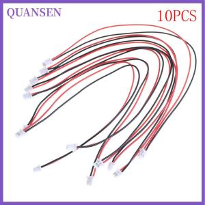 QUANSEN 10 pcs Micro JST 2.0 pH 2-Pin Connector plug พร้อมสายสายไฟ150มม