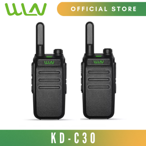 WLN KD-C30 2W 16 Channel UHF 400-470MHz Two-Way Walkie Talkie Radio -SET OF 2
