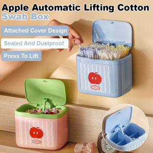 Cotton Swab Box Organize Cleaning Utensils Humanized Lift Cotton Swab Holder Pursuing Life Movable
