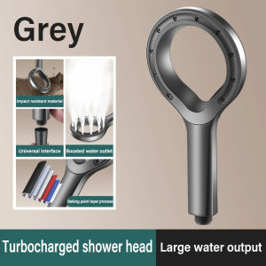 KEBETEME Heart Ring Spray Booster Shower Heads High Pressure Shower Head Home Shower Sets Bathroom Rain Shower Mixer Bathroom Accessories