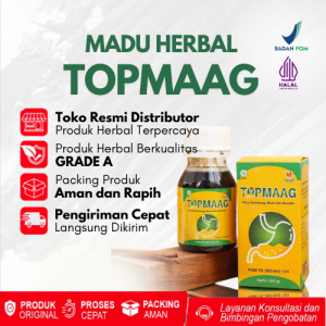 MADU TOPMAAG SOLUSI ASAM LAMBUNG | MAAG KRONIS GRED TOP MAAG BANTU PENYERAPAN MAKANAN
